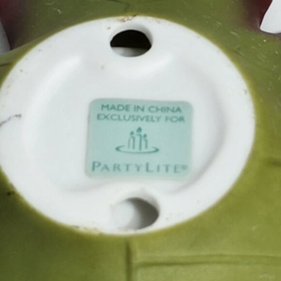 Autumn Leaf-Shaped Ceramic Candle Holders By PartyLite - Set Of 3 - Picture 3 of 11